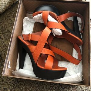Authentic Gucci (Orange) high heels